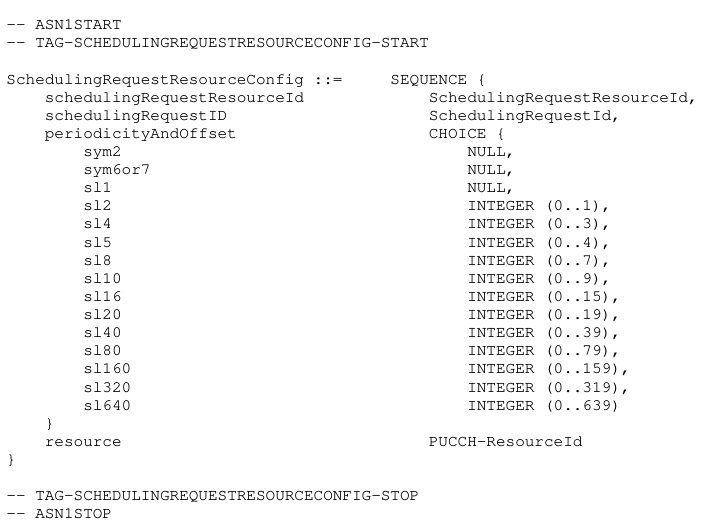 SchedulingRequestConfig